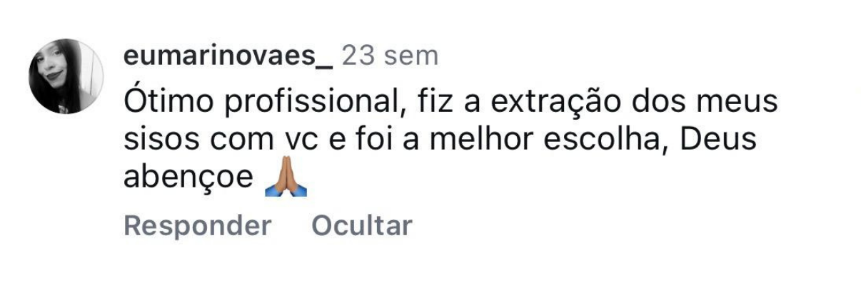 Depoimento de paciente sobre atendimento do Dr. Ramon Mendes 09